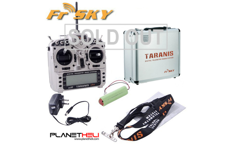 FrSky 2.4GHz ACCST TARANIS X9D PLUS without RX with Alu Case (Mode 2)